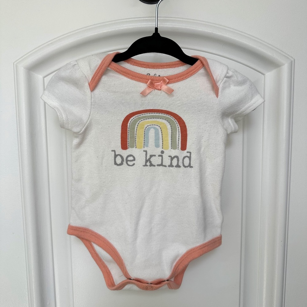 Be Kind Rainbow Onesie - Baby Essentials 6m